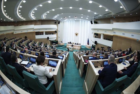 Заседание Совета Федерации РФ