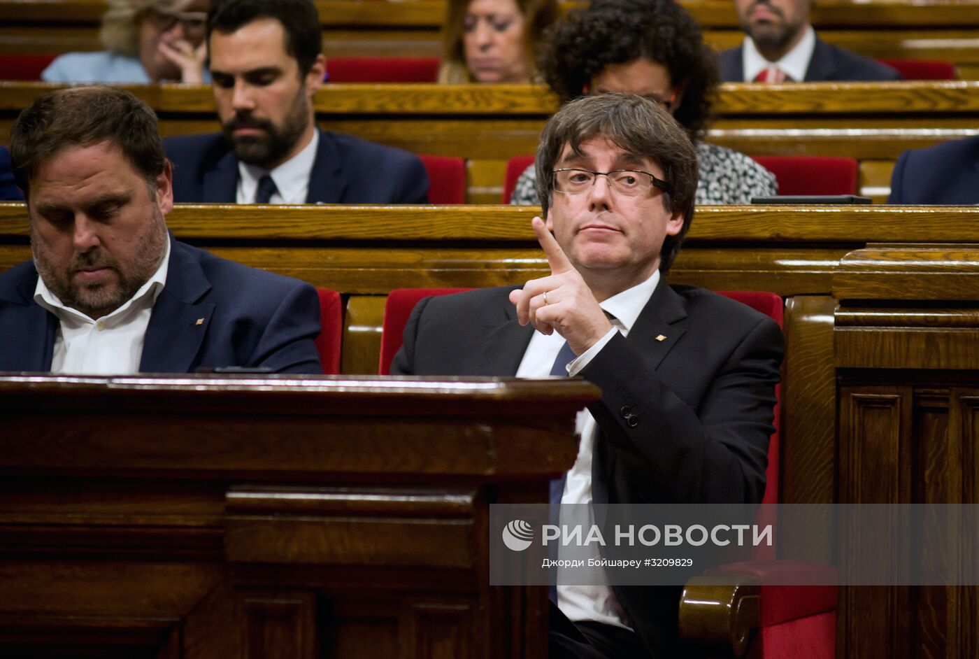 Ситуация у парламента Каталонии в Барселоне
