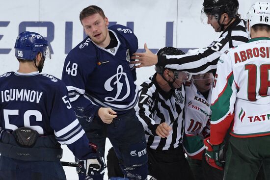 Хоккей. КХЛ. Матч "Динамо" (Москва) - "Ак Барс"