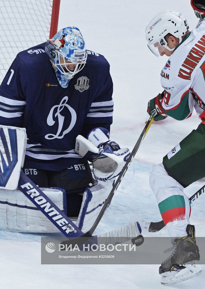 Хоккей. КХЛ. Матч "Динамо" (Москва) - "Ак Барс"