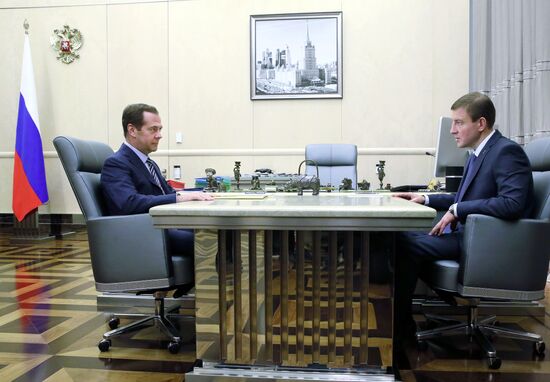 Премьер-министр РФ Д. Медведев встретился с А. Турчаком