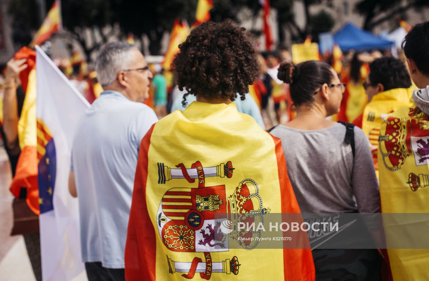 Акция в поддержку единства Испании в Барселоне