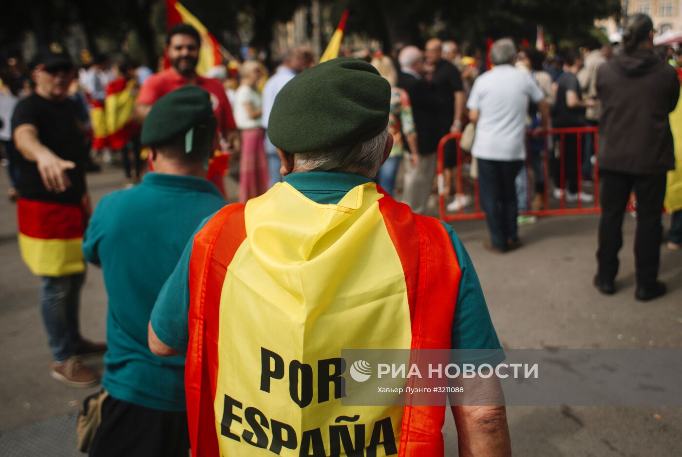 Акция в поддержку единства Испании в Барселоне