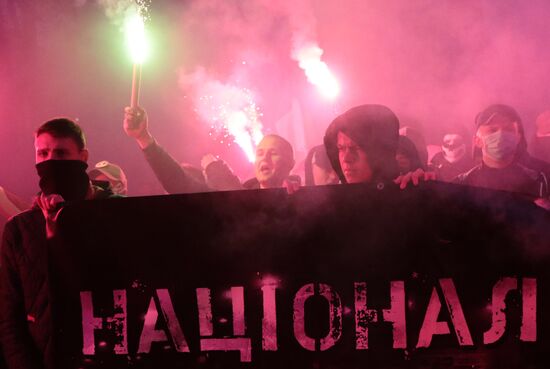 Акции националистов на Украине