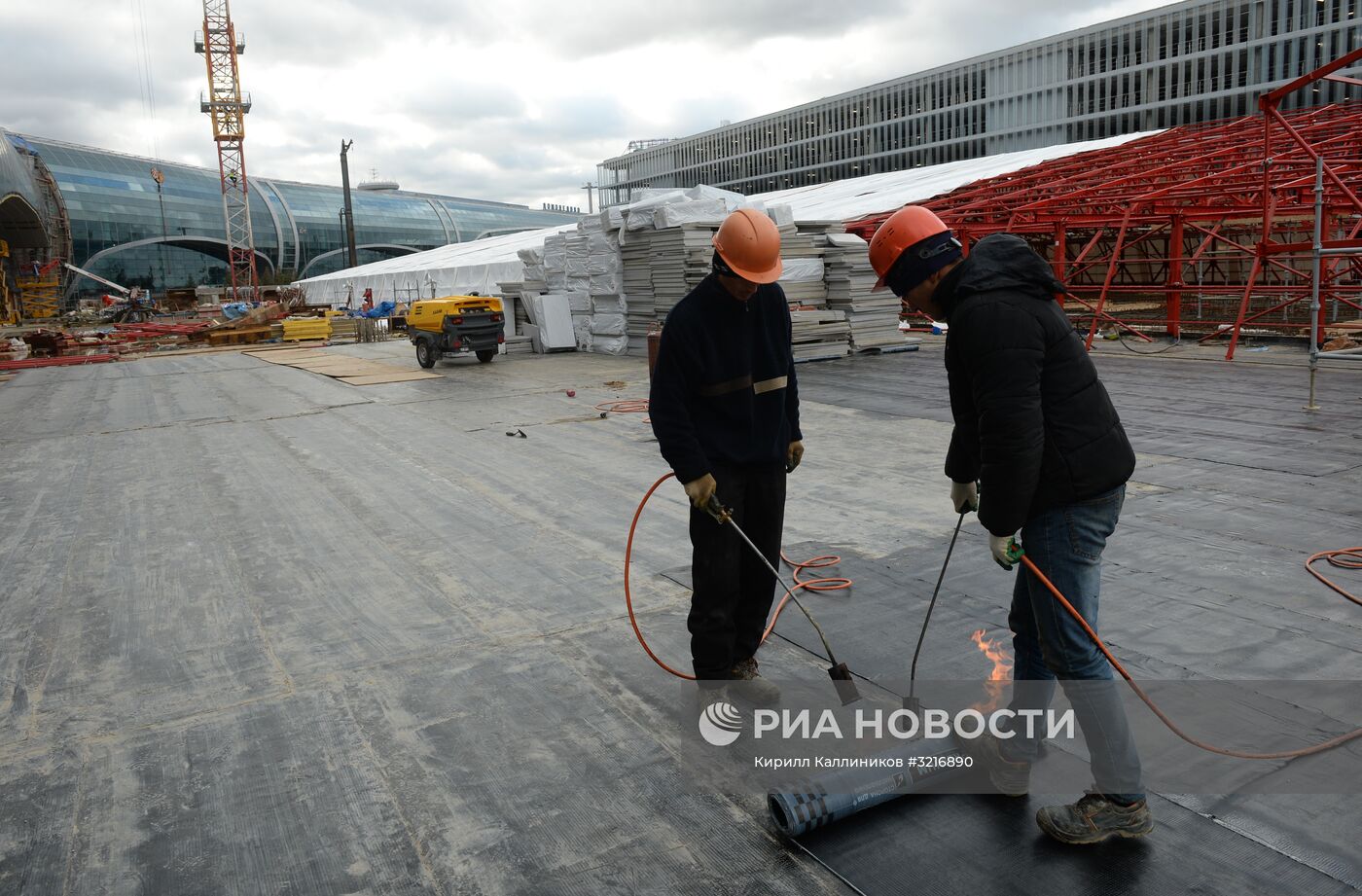 Строительство нового сегмента терминала аэропорта "Домодедово"