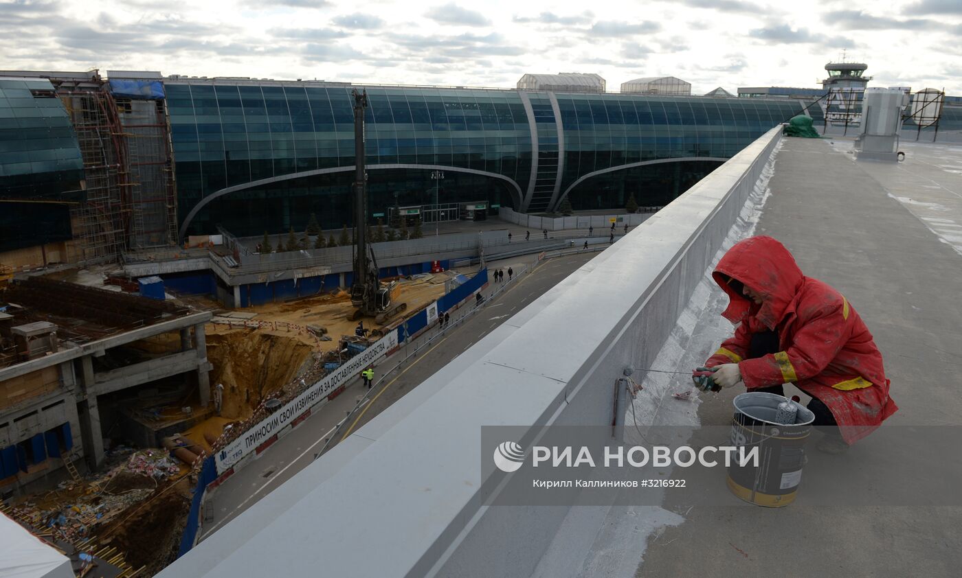 Строительство нового сегмента терминала аэропорта "Домодедово"