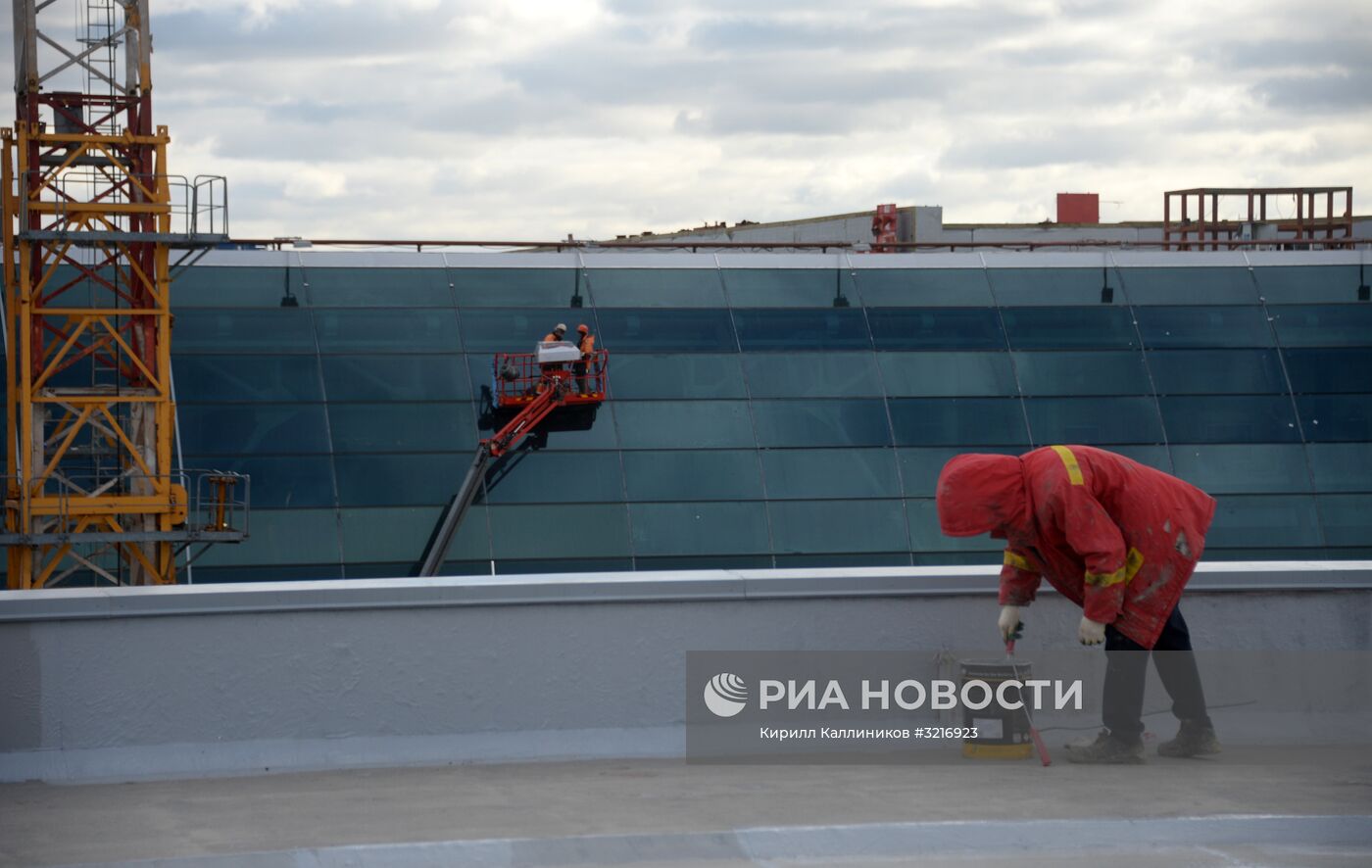 Строительство нового сегмента терминала аэропорта "Домодедово"