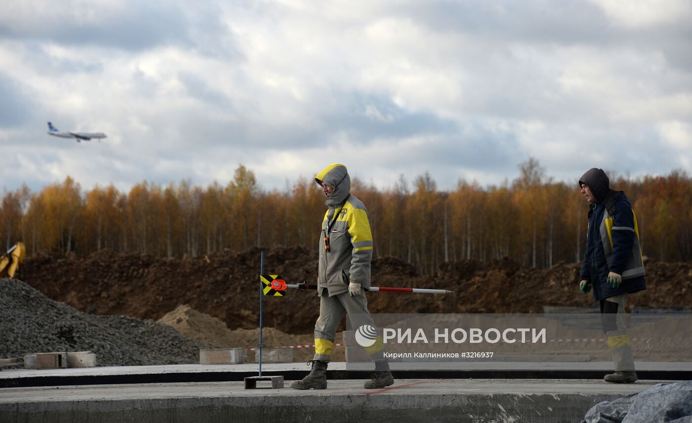 Строительство нового сегмента терминала аэропорта "Домодедово"