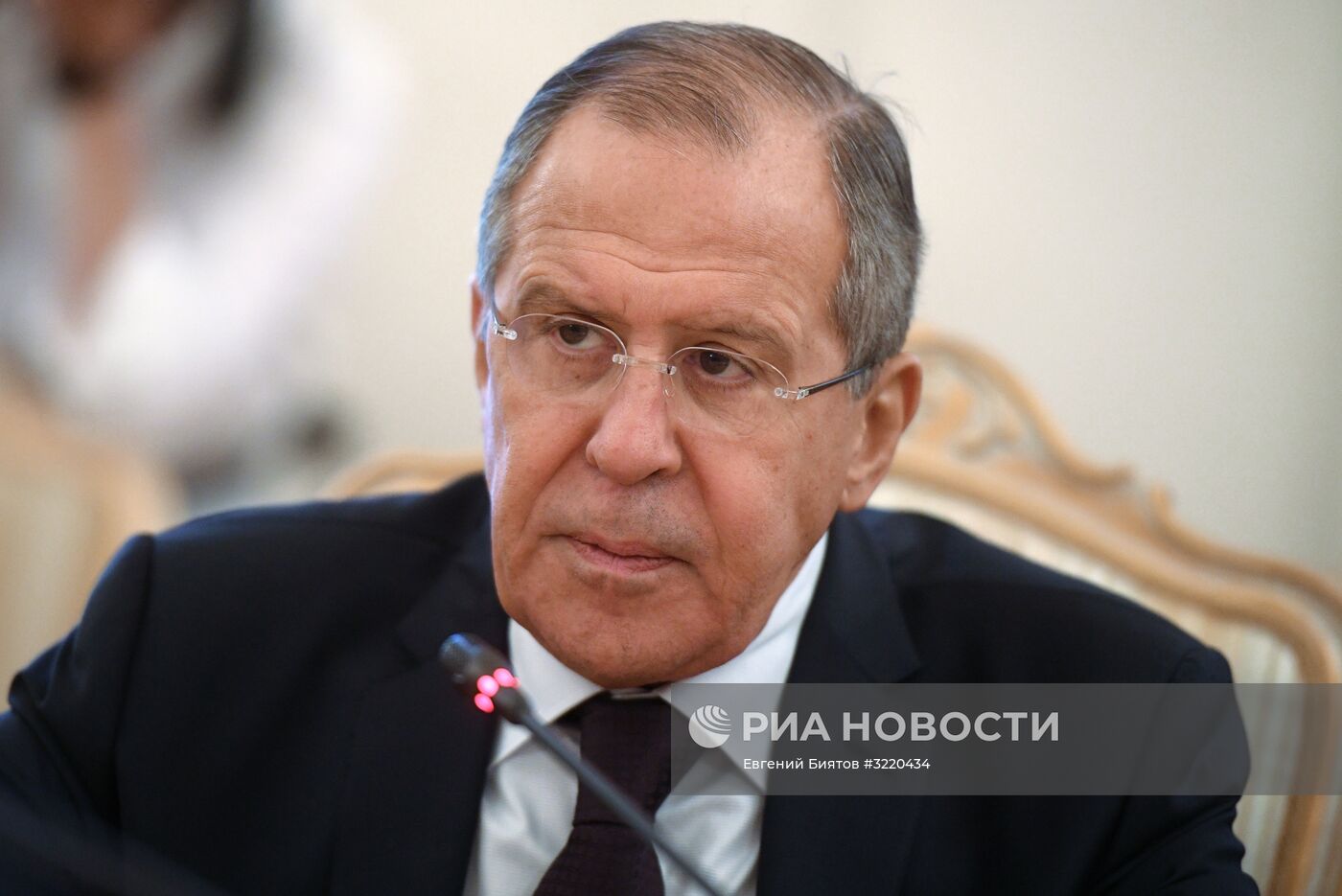 Встреча глав МИД РФ и Ирана С. Лаврова и И. Джаафари