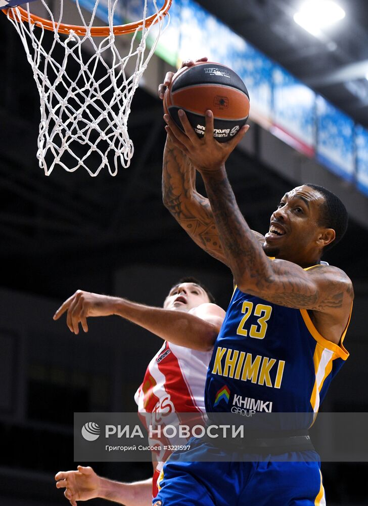 Баскетбол. Евролига. Матч "Химки" - "Црвена Звезда"