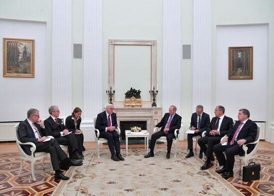 Президент РФ Владимир Путин встретился с президентом ФРГ Франком - Вальтером Штайнмайером