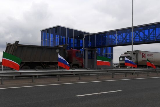 Открытие после реконструкции двух участков федеральной автомобильной дороги М-7 "Волга"