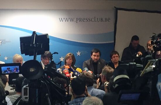 К. Пучдемон провел пресс-конференцию в Брюсселе