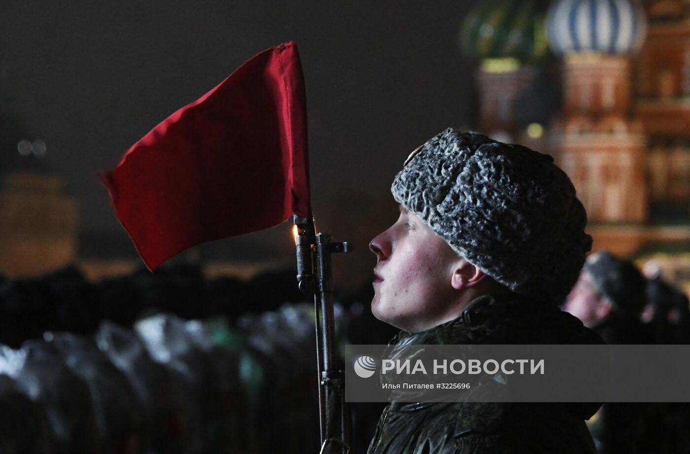 Репетиция марша, посвященного 76-й годовщине парада 1941 года