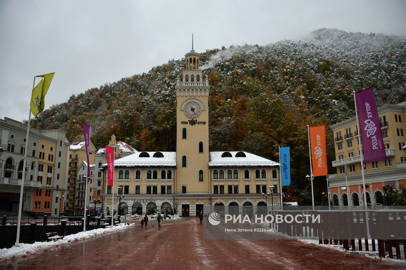 Снег в Красной Поляне