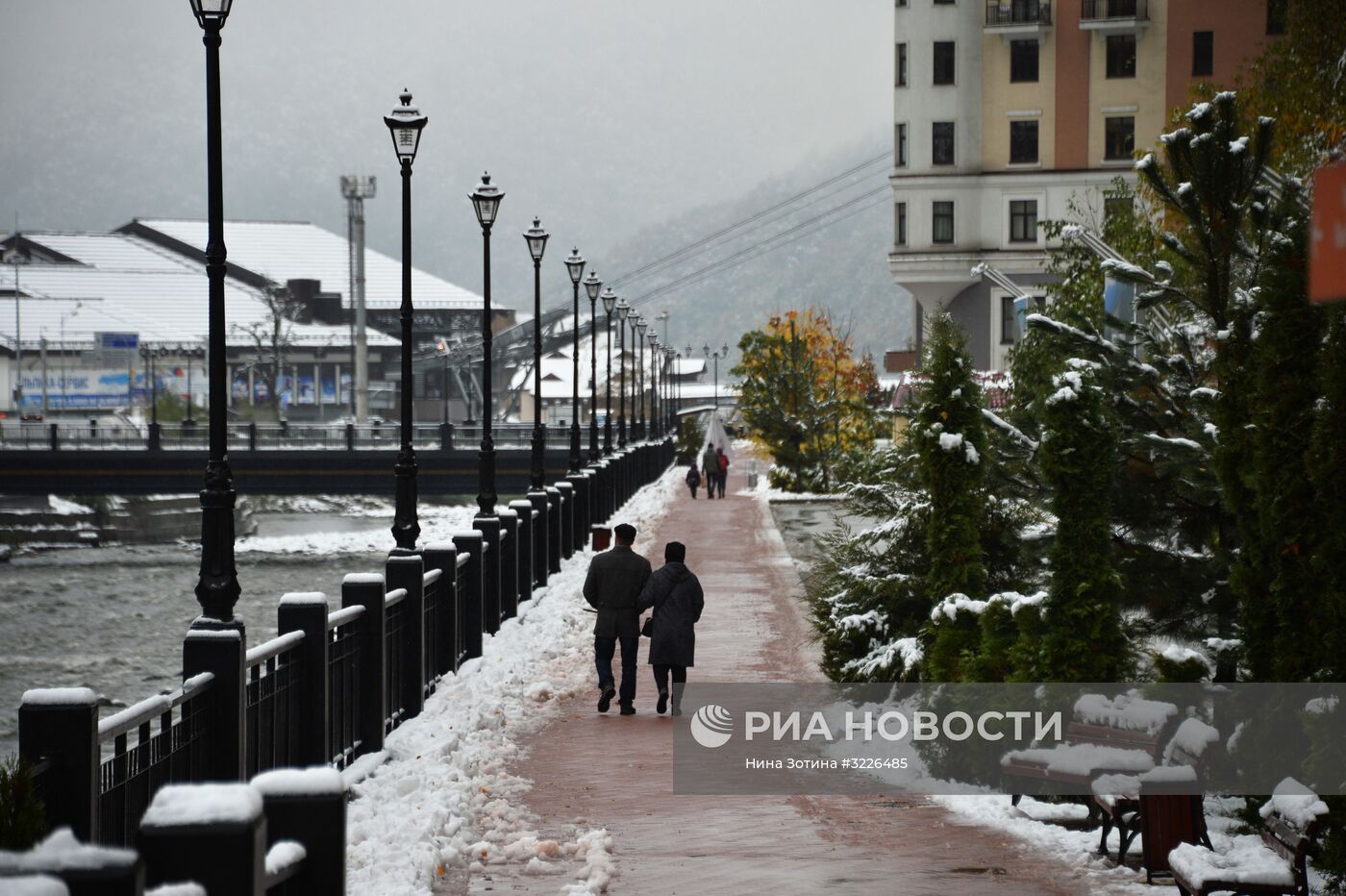 Снег в Красной Поляне