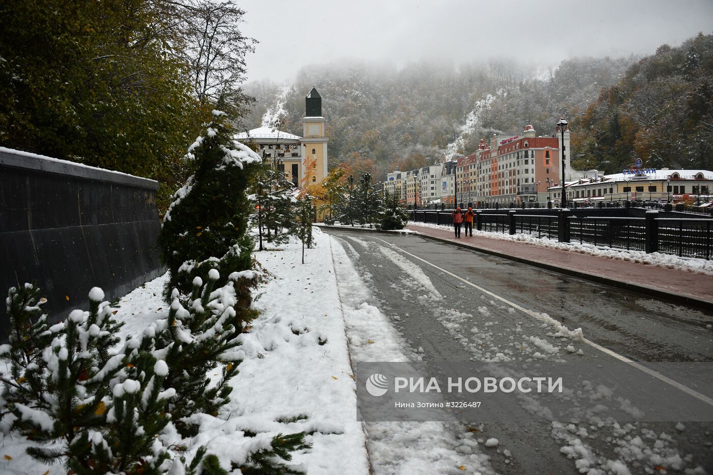 Снег в Красной Поляне