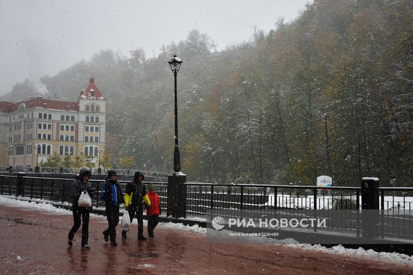 Снег в Красной Поляне