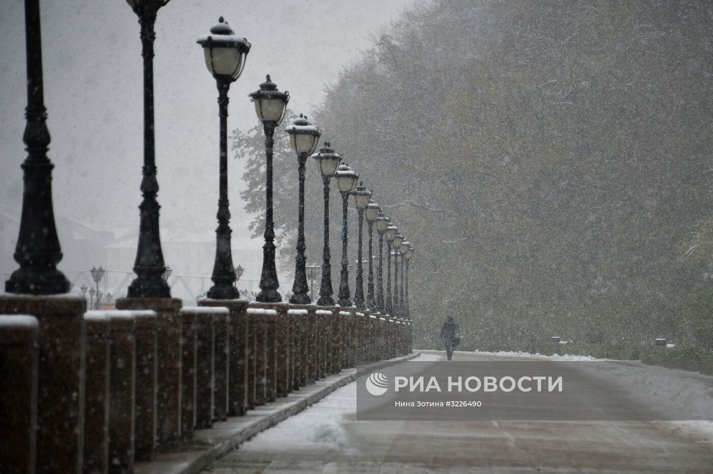 Снег в Красной Поляне