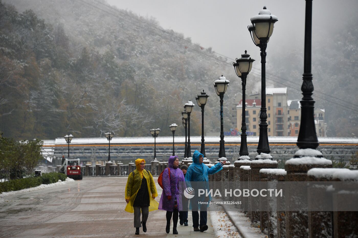 Снег в Красной Поляне