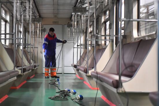 Обеззараживание вагонов метро