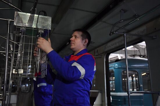 Обеззараживание вагонов метро