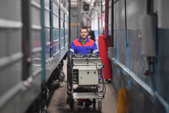 Обеззараживание вагонов метро