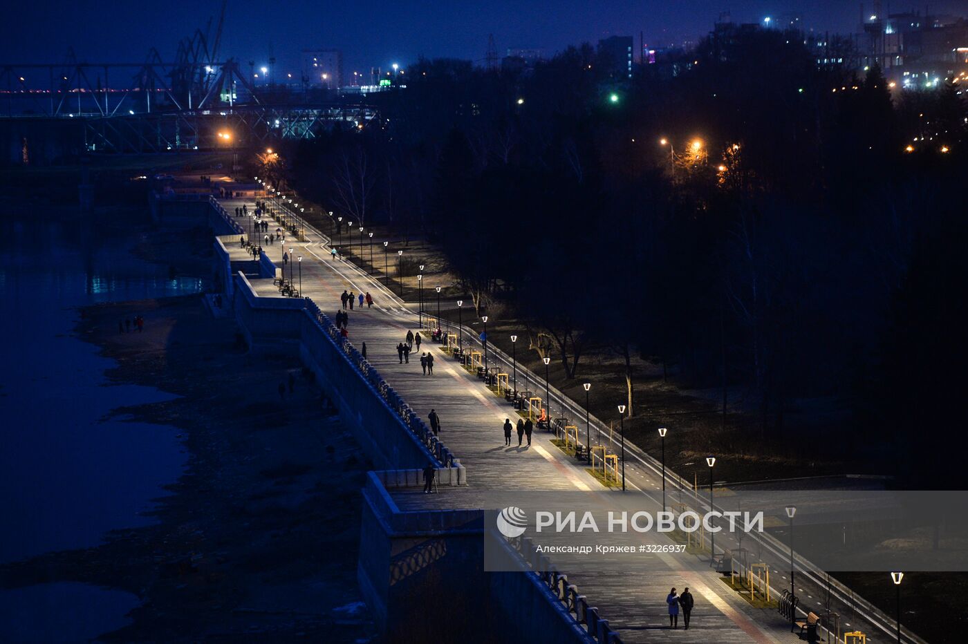 Открытие Михайловской набережной в Новосибирске