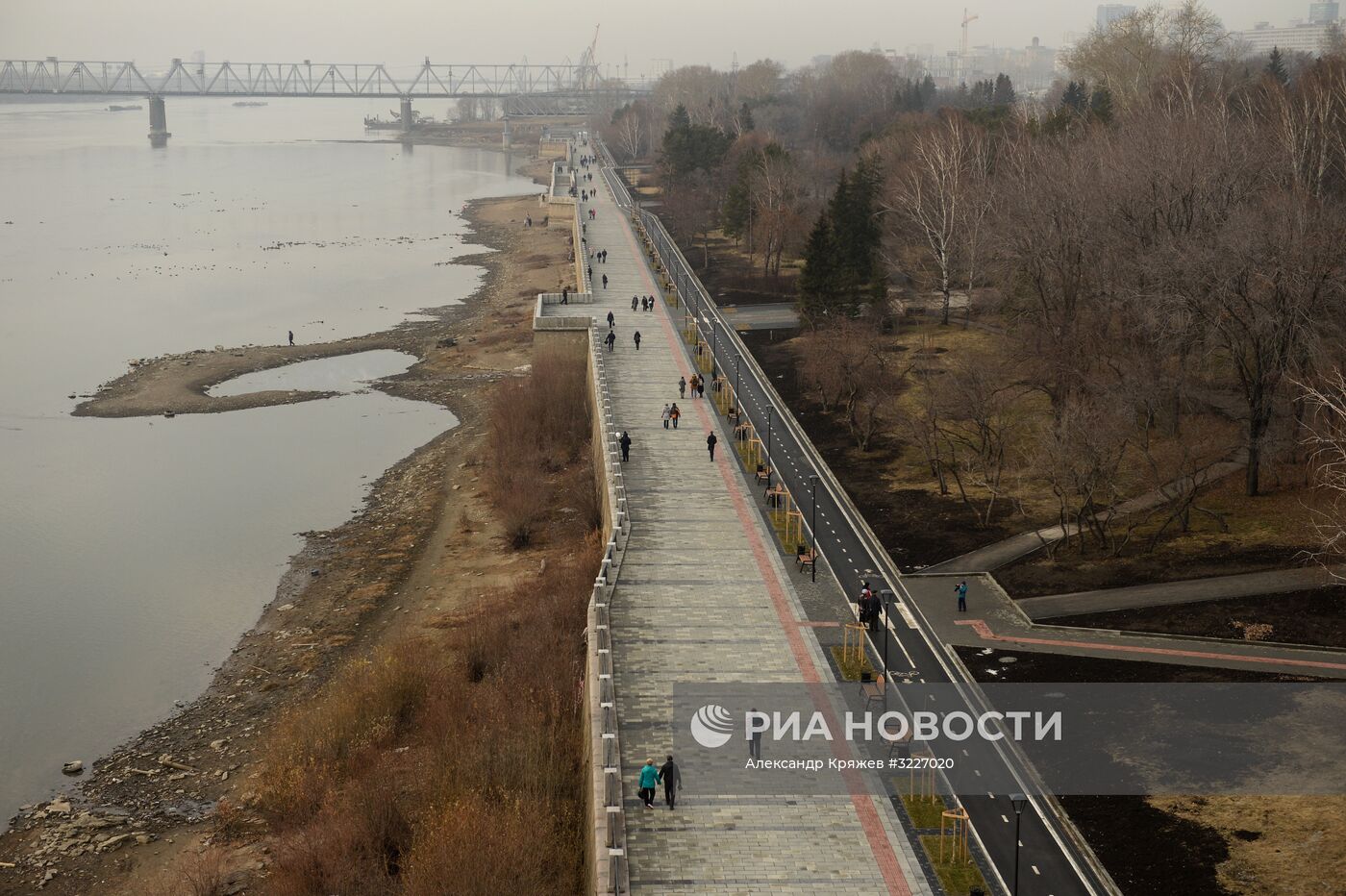 Открытие Михайловской набережной в Новосибирске