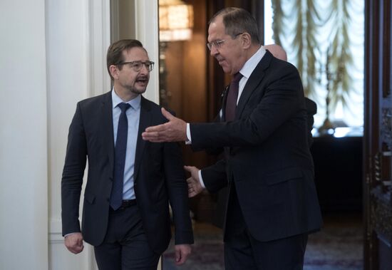 Встреча главы МИД РФ С. Лаврова с генсеком ОБСЕ Т. Гремингером