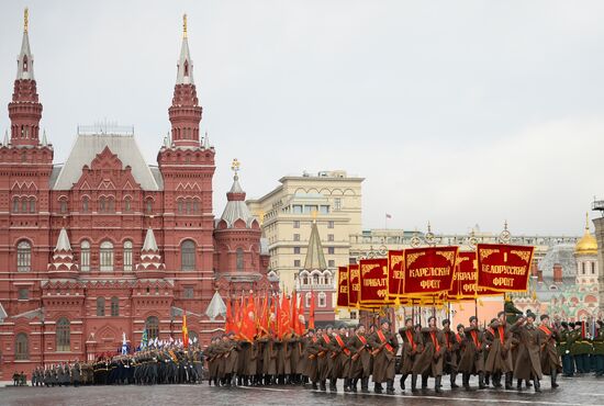 Генеральная репетиция марша, посвященного 76-й годовщине парада 1941 года