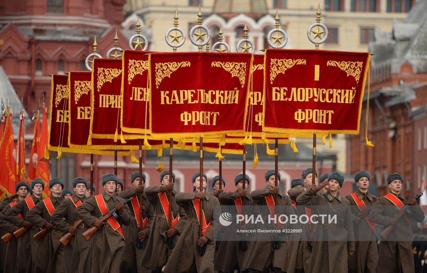 Генеральная репетиция марша, посвященного 76-й годовщине парада 1941 года