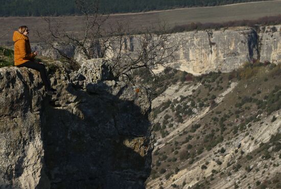 Пещерный город-крепость Чуфут-Кале в Крыму.