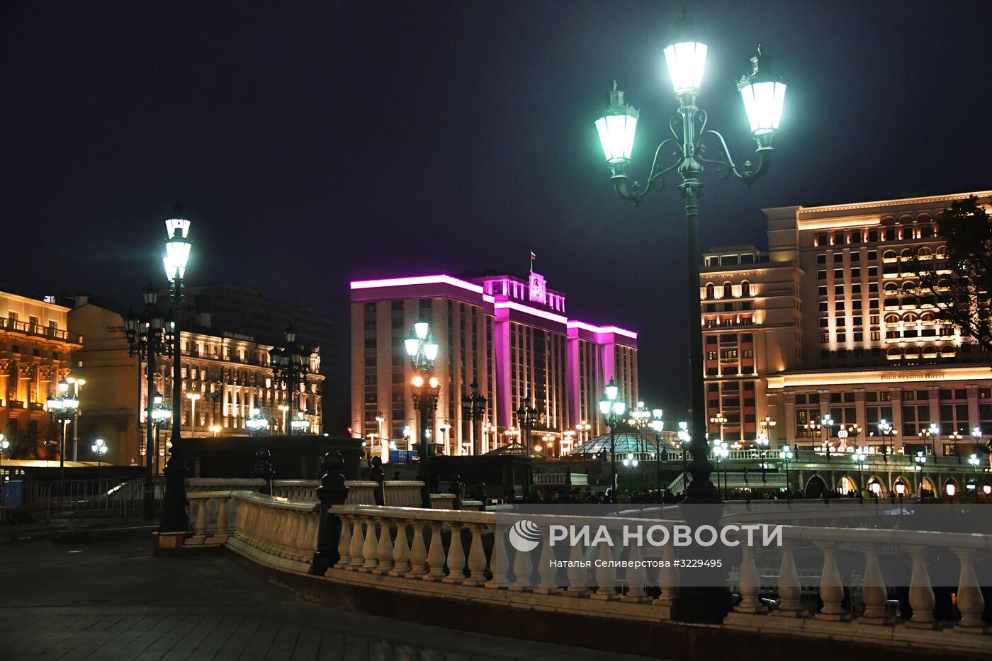 Манежная площадь в Москве.
