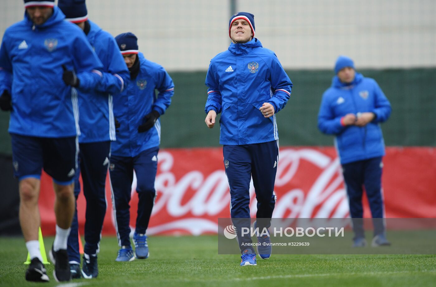 Футбол. Тренировка сборной России