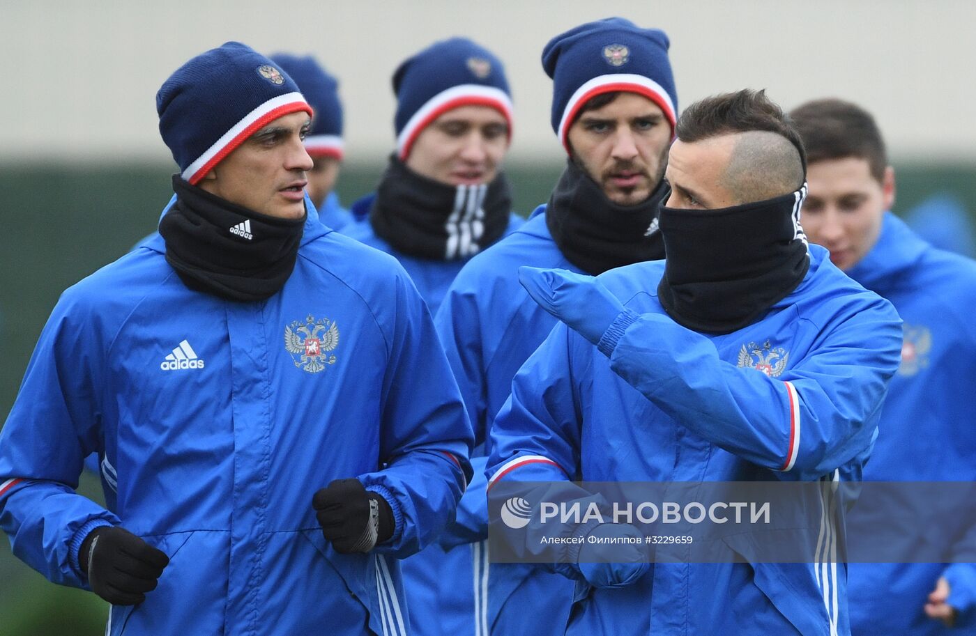 Футбол. Тренировка сборной России