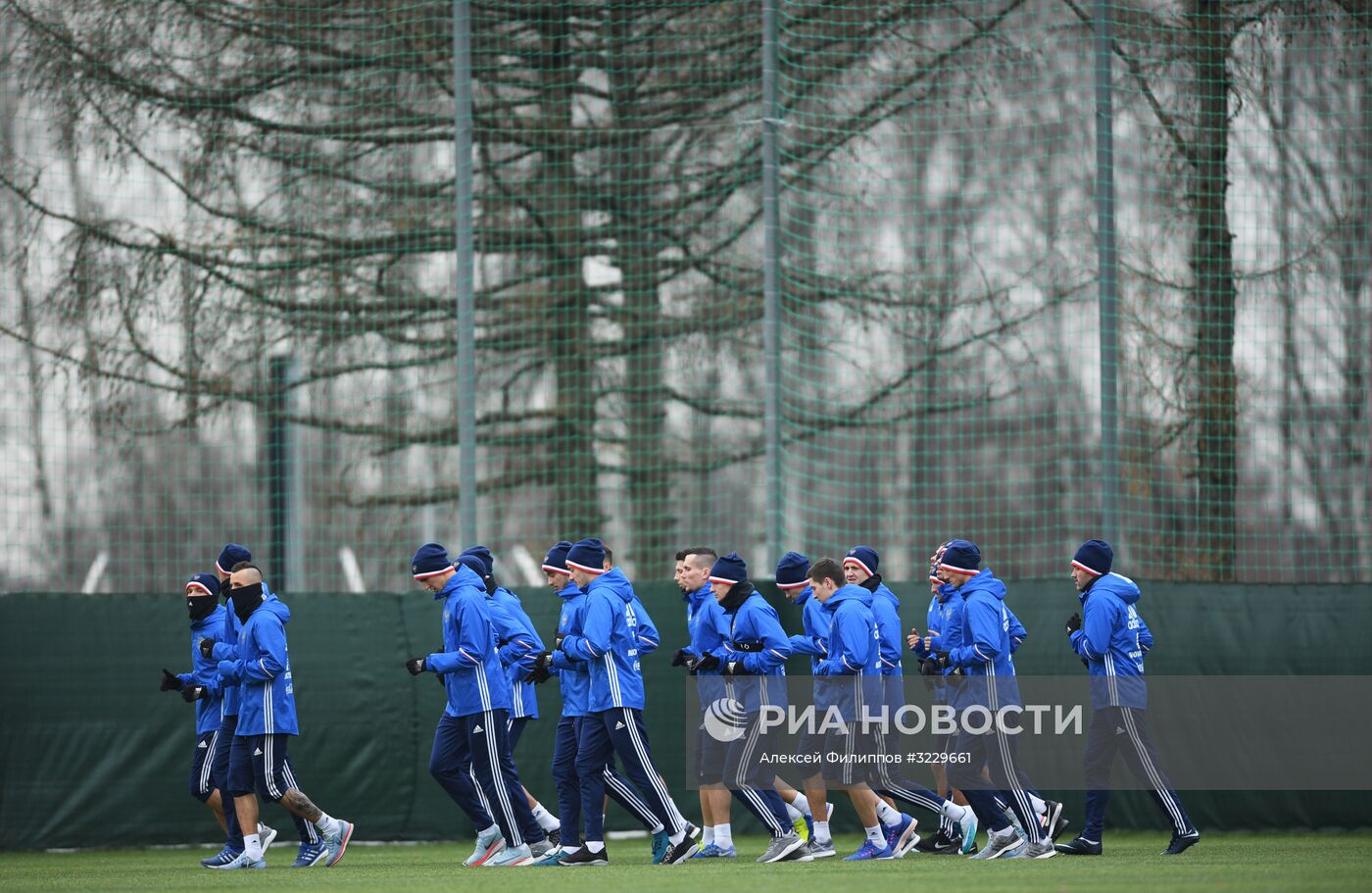 Футбол. Тренировка сборной России
