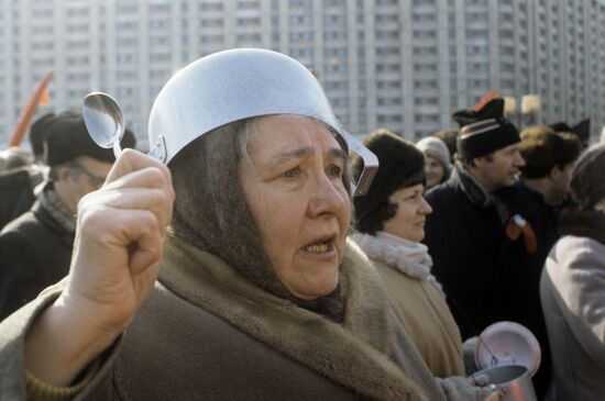 Марш "пустых кастрюль" в Москве