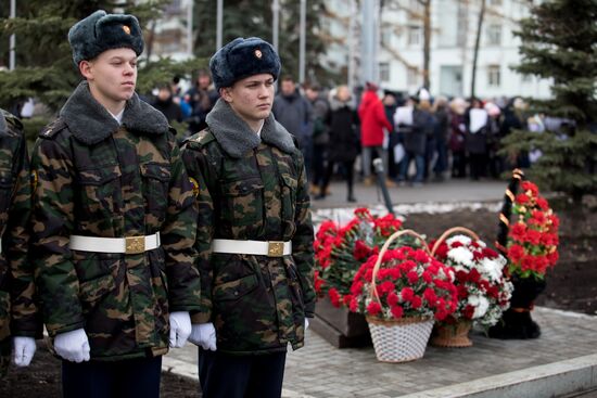 Марш, посвященный 76-й годовщине военного парада 1941 года, в Самаре