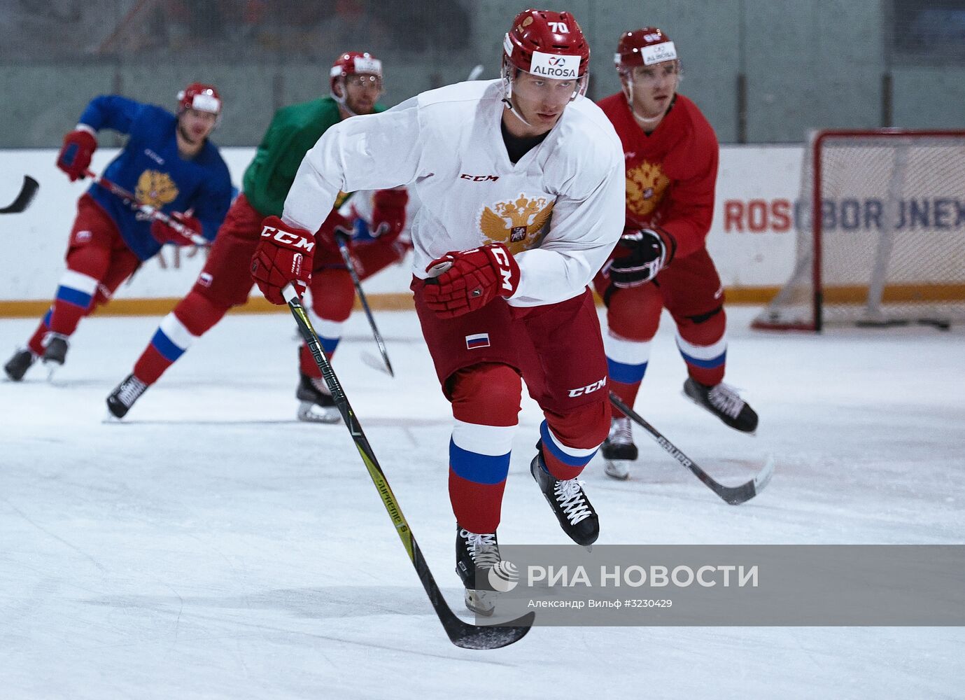 Хоккей. Тренировка национальной сборной России