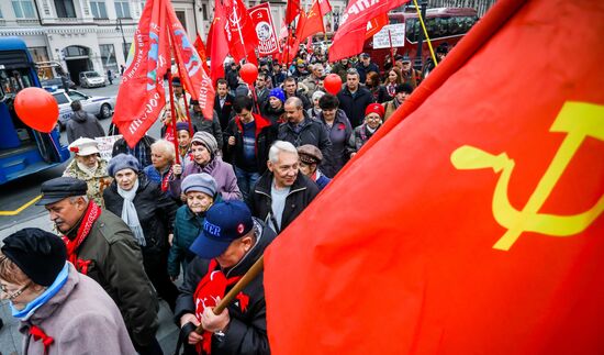 Празднование годовщины Октябрьской социалистической революции