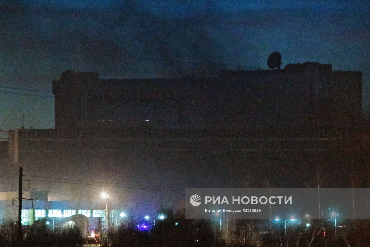 Возгорание на одном из технических объектов Службы внешней разведки РФ