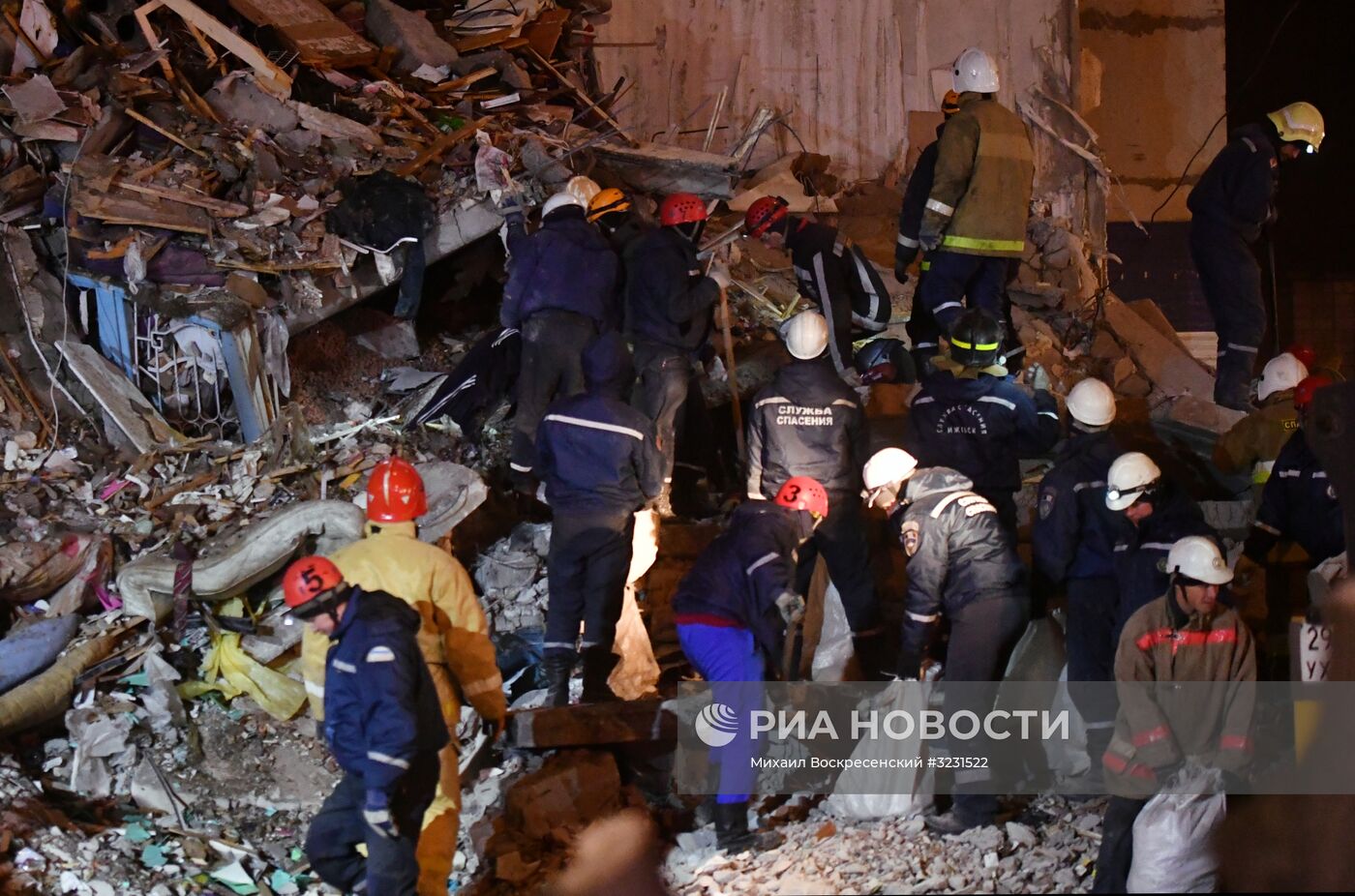 Обрушение жилого дома в Ижевске