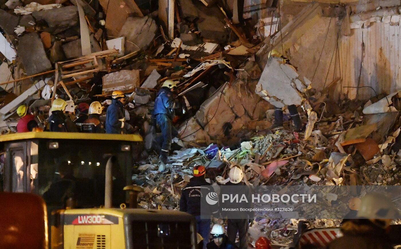 Обрушение жилого дома в Ижевске