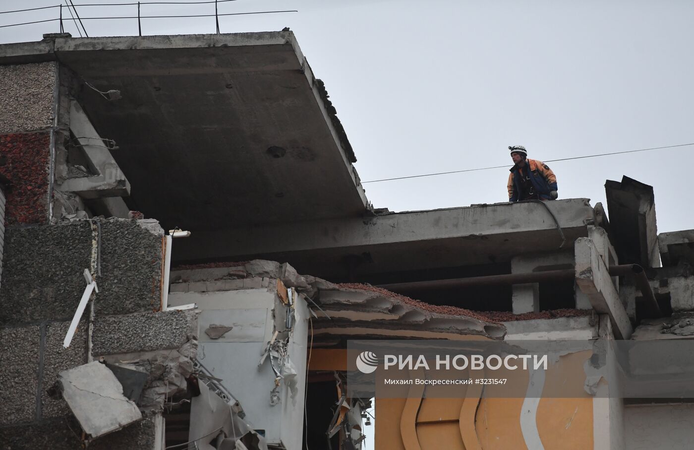 Последствия обрушения жилого дома в Ижевске