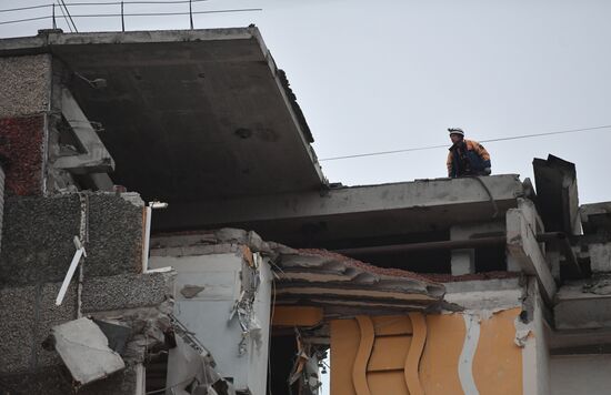 Последствия обрушения жилого дома в Ижевске