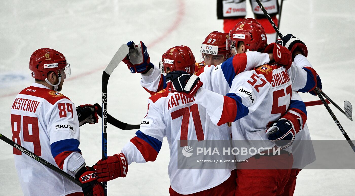 Хоккей. Кубок Карьяла. Матч Швейцария - Россия