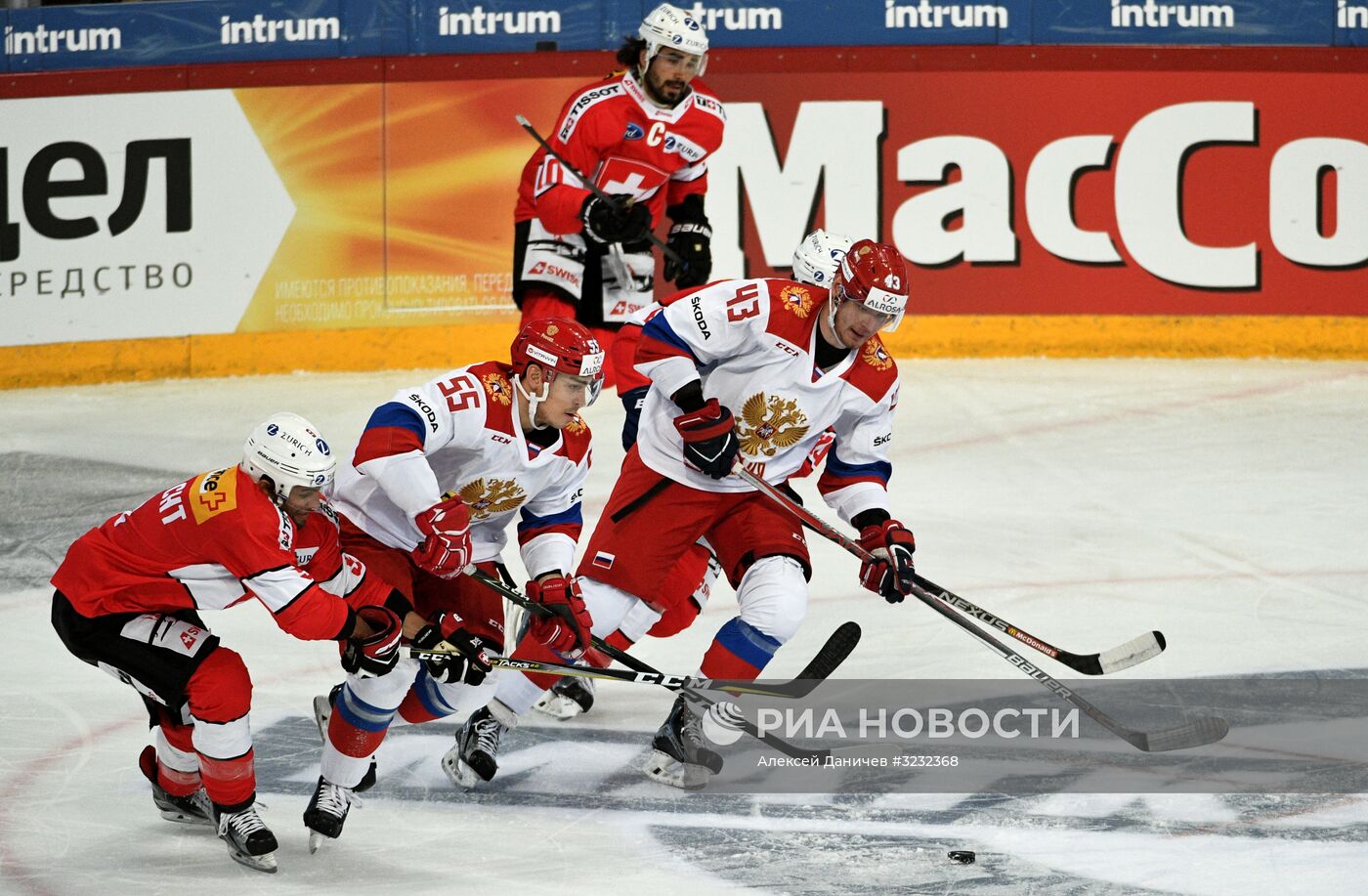Хоккей. Кубок Карьяла. Матч Швейцария - Россия