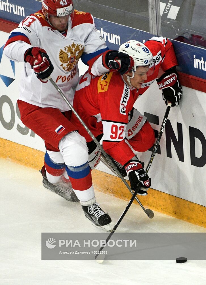Хоккей. Кубок Карьяла. Матч Швейцария - Россия