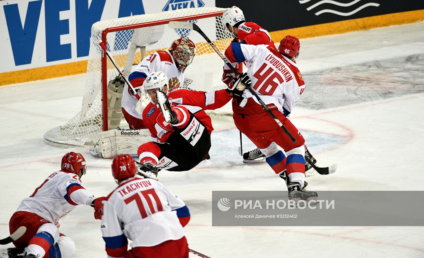 Хоккей. Кубок Карьяла. Матч Швейцария - Россия